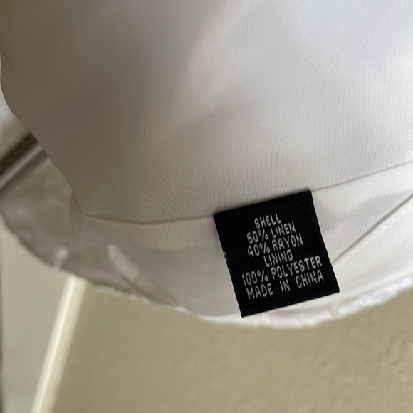 Adrianna Papell Sz 14 White Jacquard Print and Embroidered Capped Sleeve Dress - Picture 11 of 15